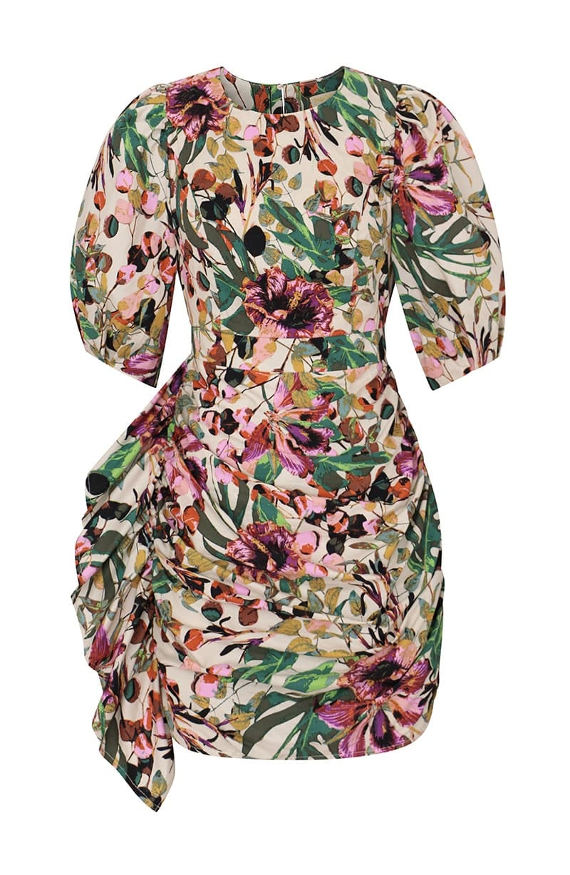 House of Bloom: Blossom Ruched Dress