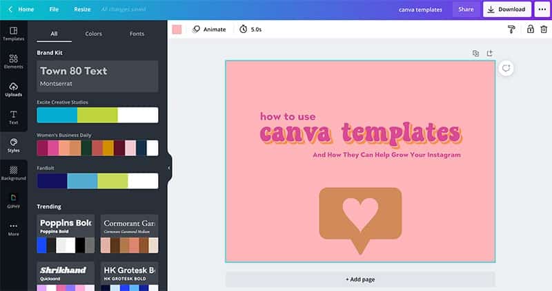Canva Templates: Customize for your brand